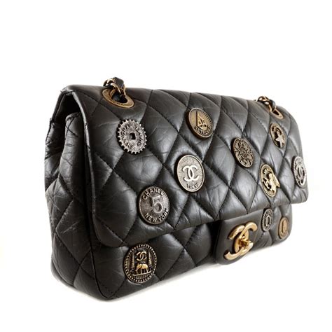 chanel 2015 aged calfskin flap bag embellished with medallions|chanel 2.55 reissue flap.